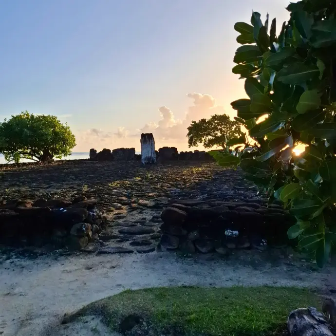 Visite culturelle de Raiatea en bateau : Marae Taputapuatea et remontée de la rivière Faaroa